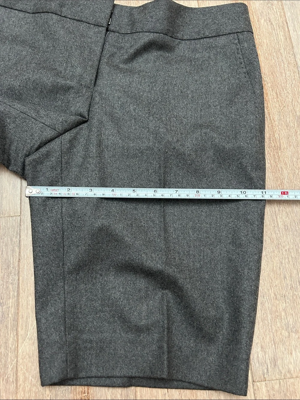 VTG J. Crew Dark Charcoal Wool Tailored Bermuda Shorts size 6 city fit
